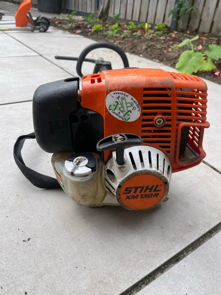 Stihl KM 130 R combimotor + meerdere opzetstukken opzetstuk, Ophalen of Verzenden, Gebruikt, Benzine