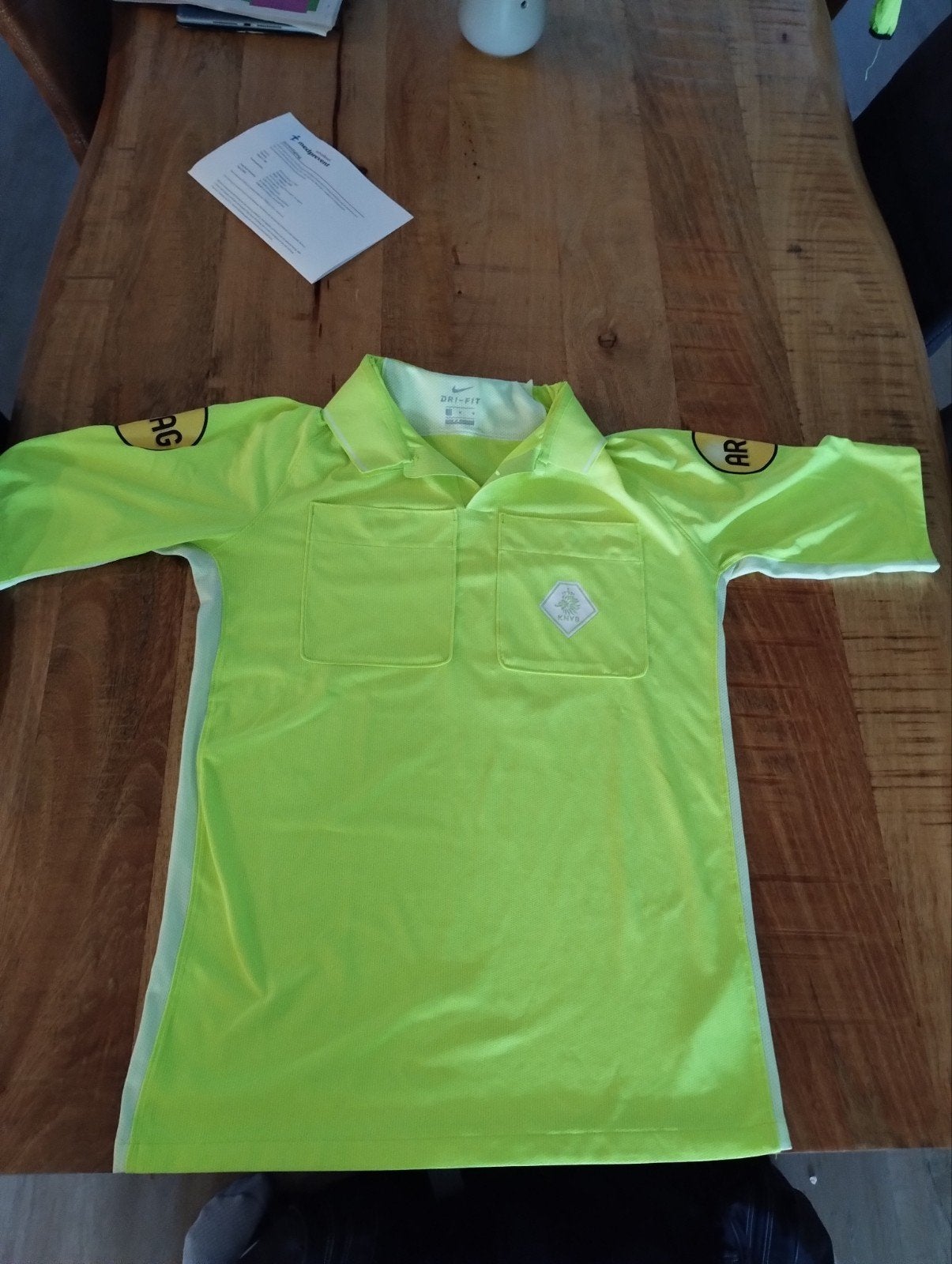 Scheidsrechter shirt - Maat M, Maat 48/50 (M), Geel, Nike, Ophalen of Verzenden