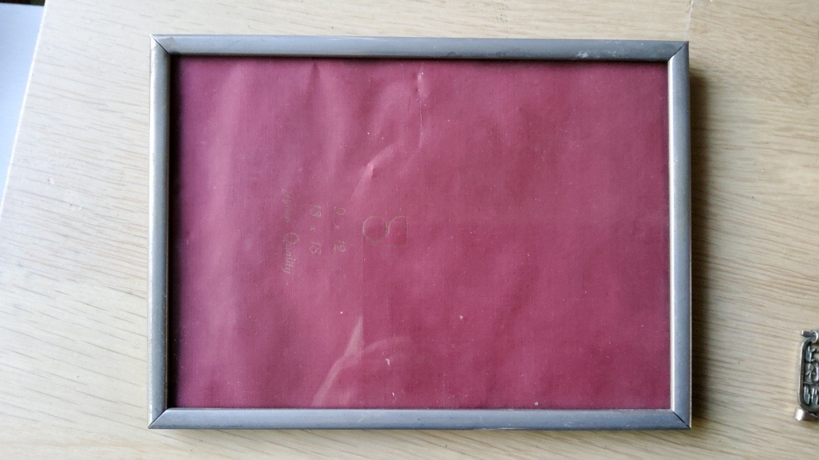Oud retro zilver kleur fotolijstje gemerkt Jyden., Ophalen of Verzenden