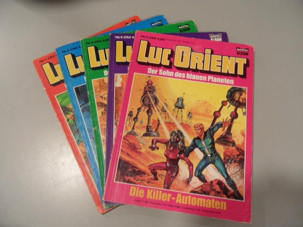 Luc Orient. Duitse uitgaven. 5 X., Eén stripboek, Ophalen of Verzenden, Gelezen