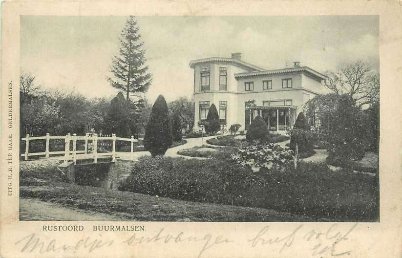 380-933-013 Buurmalsen Rustoord, Verzamelen, Ansichtkaarten | Nederland, Verzenden, Voor 1920, Gelderland