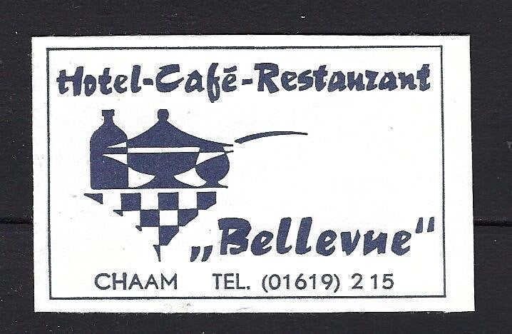 749 Chaam hotel cafe rest BELLEVUE, Ophalen of Verzenden, Nederland