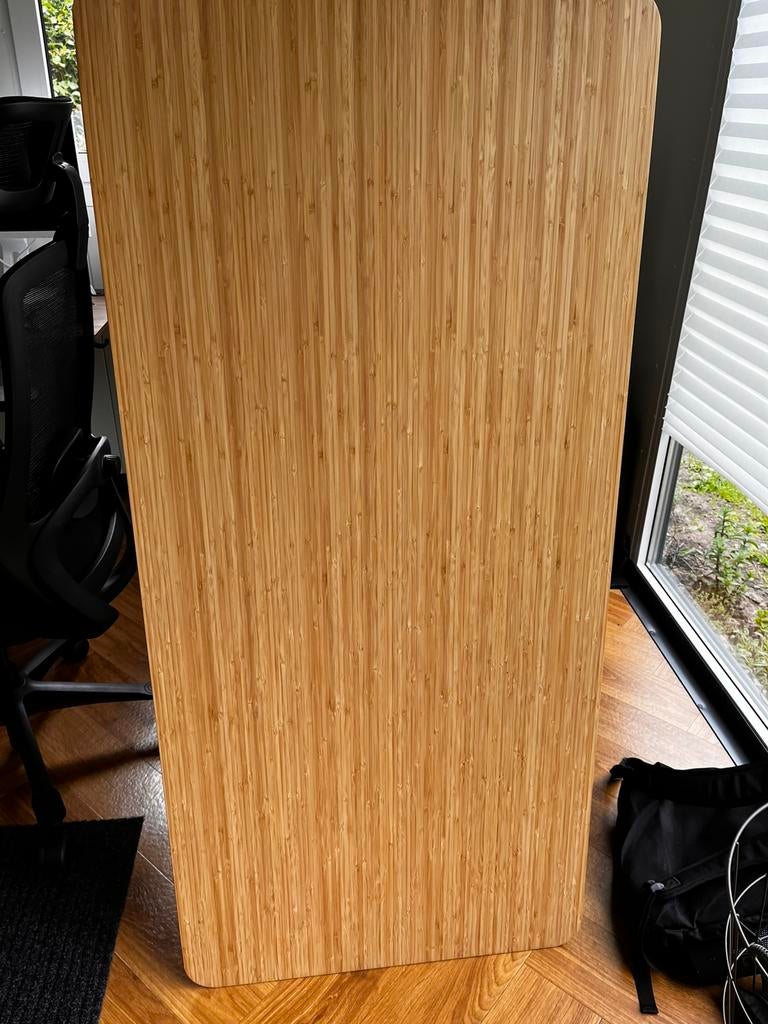 Bureaublad / tafelblad Ikea Anfallare bamboe 140 x 65, Huis en Inrichting, Ophalen, 100 tot 150 cm, 50 tot 100 cm, Zo goed als nieuw
