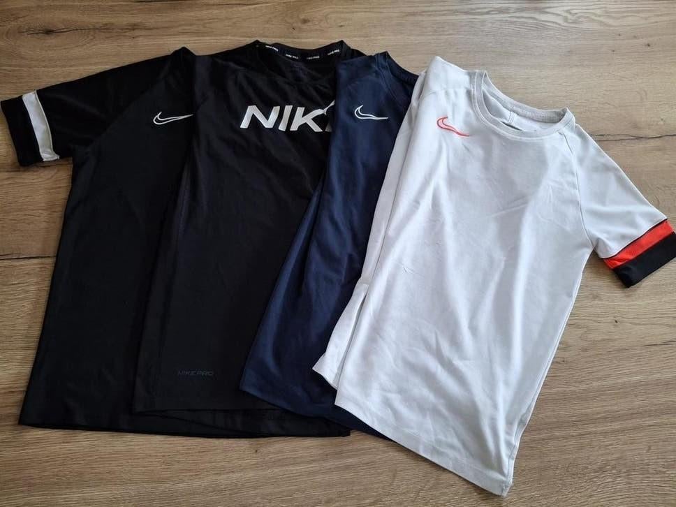 4 Nike Dry-Fit shirts - Kindermaat XL (158/170), Kinderen en Baby's, Kinderkleding | Maat 164, Gebruikt, Verzenden, Jongen of Meisje
