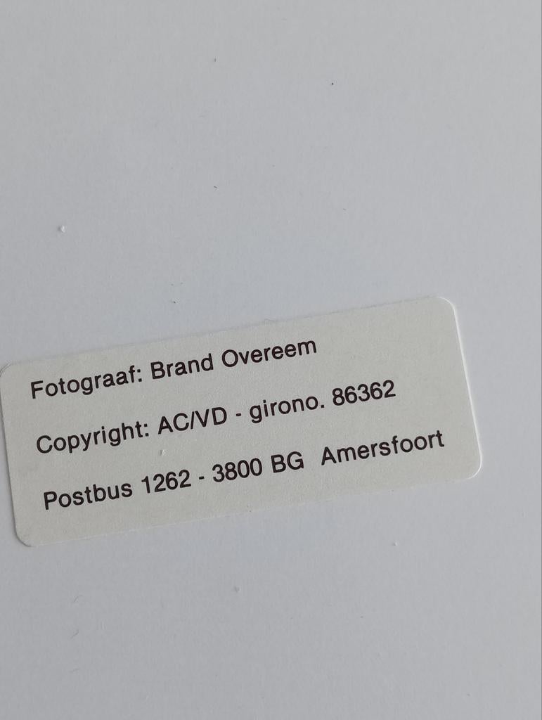 Fotograaf Brand Overeem Amersfoort Automonteur jaren 80-90, Ophalen of Verzenden, Voor 1940, Zo goed als nieuw, Overige onderwerpen