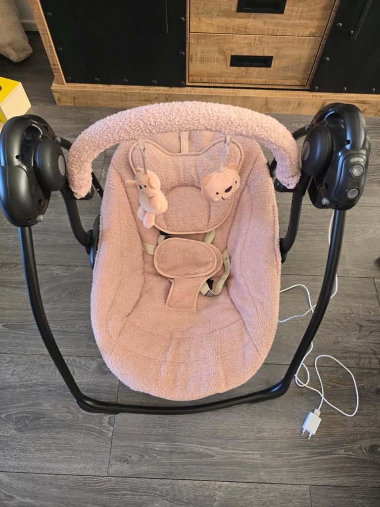 X Adventure Baby Wipstoel/Schommelstoel met Timer & Muziek, Ophalen