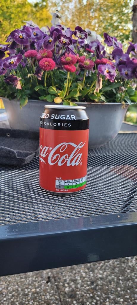 Uniek: Coca-Cola Zero blikje met productiefout, Ophalen of Verzenden, Zo goed als nieuw, Verpakking