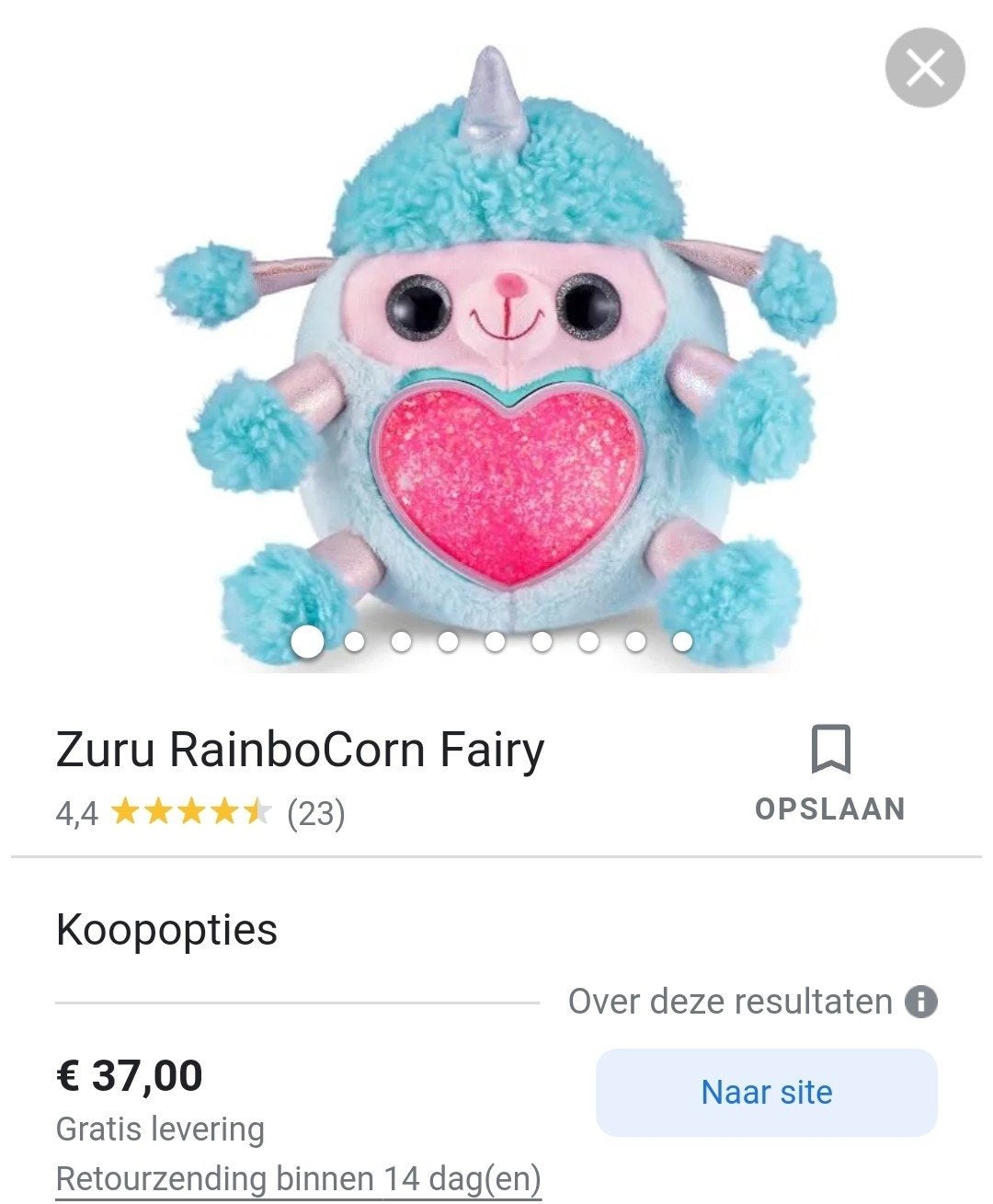 Als Nieuw Zuru RainboCorn Fairy knuffel met ei 🌸, Kinderen en Baby's, Speelgoed | Knuffels en Pluche, Overige karakters, Blauw
