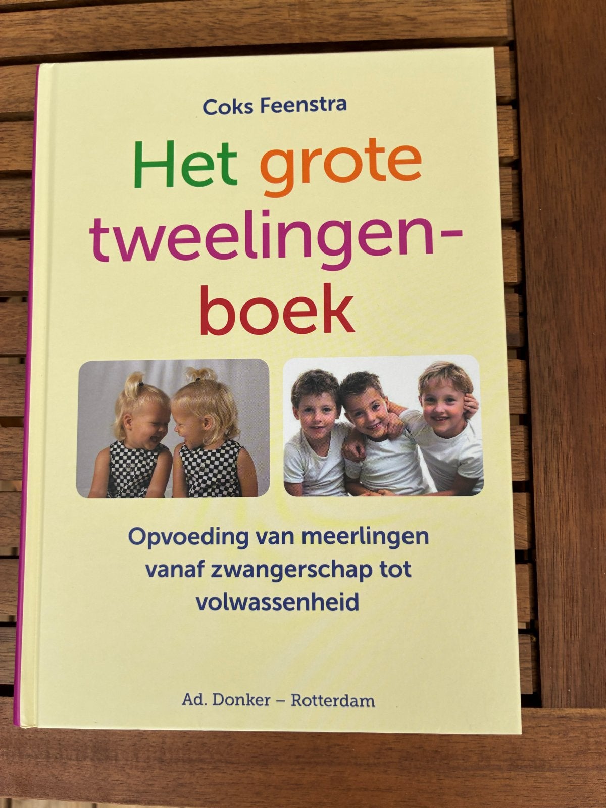 Het grote tweelingenboek - Coks Feenstra, Verzenden, Zo goed als nieuw, Zwangerschap en Bevalling