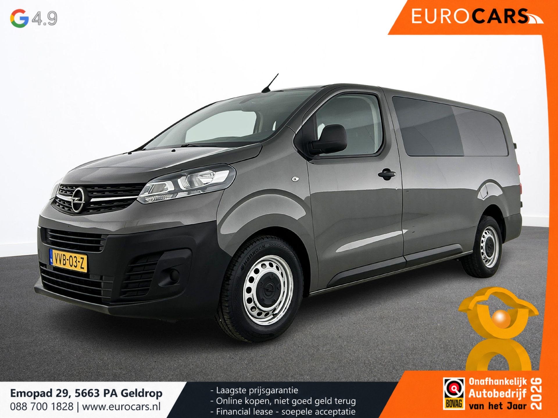 Opel Vivaro 2.0 CDTI L3H1 Dubbele Cabine Automaat Airco Navi, Auto's, Stof, Gebruikt, Euro 6, 4 cilinders