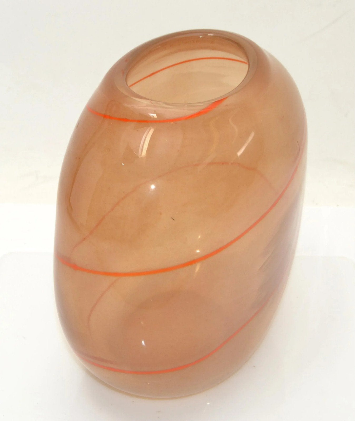Glass-art vaas, mondgeblazen Henry Dean, Ophalen of Verzenden