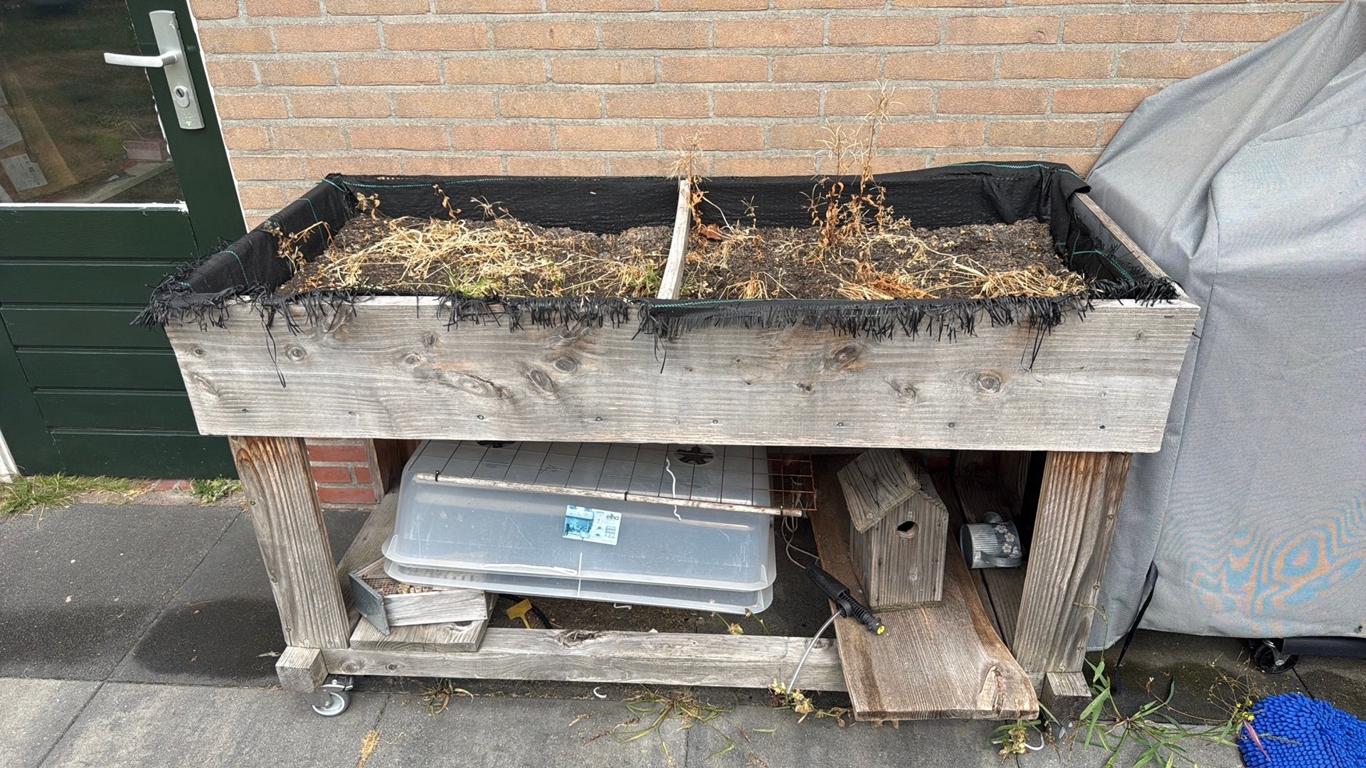 Moestuin bak op wielen, Ophalen, Gebruikt, Kweekbak