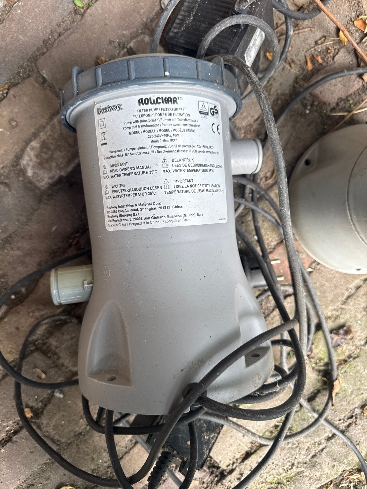 Bestway/Intex Zwembad Filterpomp met Filter, Tuin en Terras, Ophalen, Gebruikt, Zwembadpomp