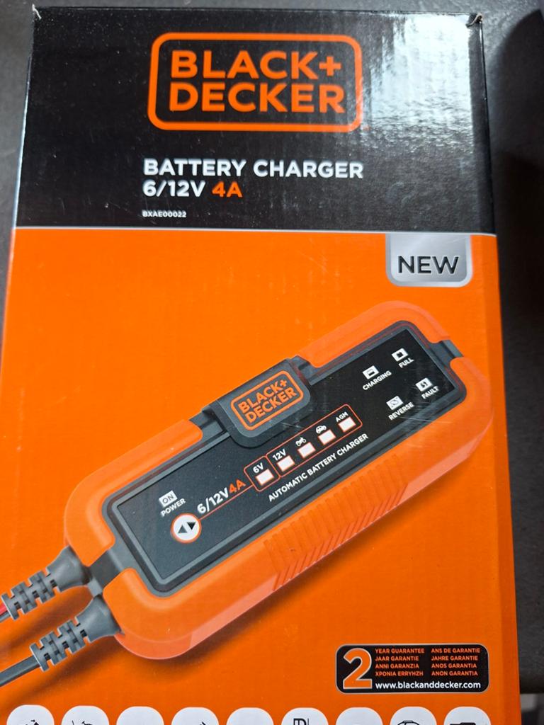Black+Decker Acculader 6/12V 4A BXAE00022 Nieuw, Ophalen