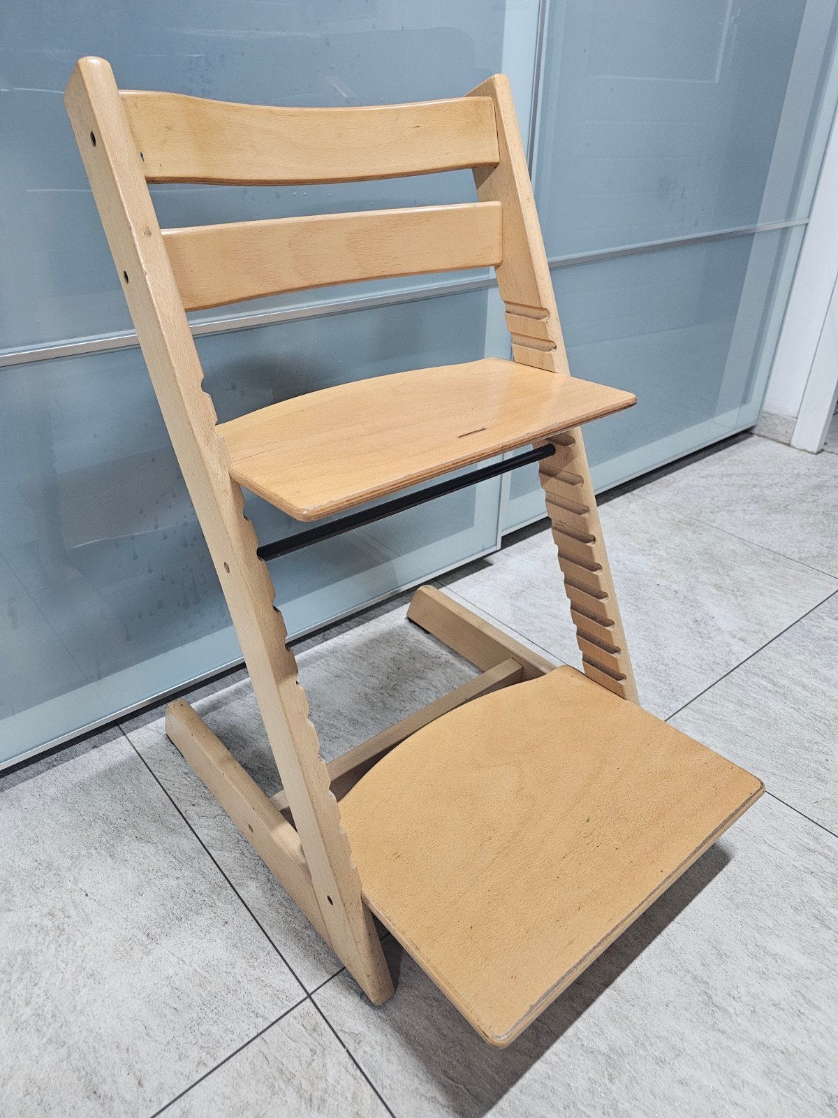 Stokke Tripp Trapp meegroeistoel - Natuurlijk hout, Ophalen, Gebruikt, Meegroeistoel, Aanschuifbaar