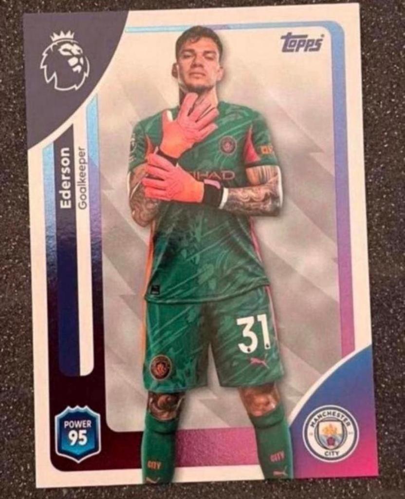 Topps Premier League 25/26    EDERSON    MANCHESTER CITY, Ophalen of Verzenden, Zo goed als nieuw, Plaatje