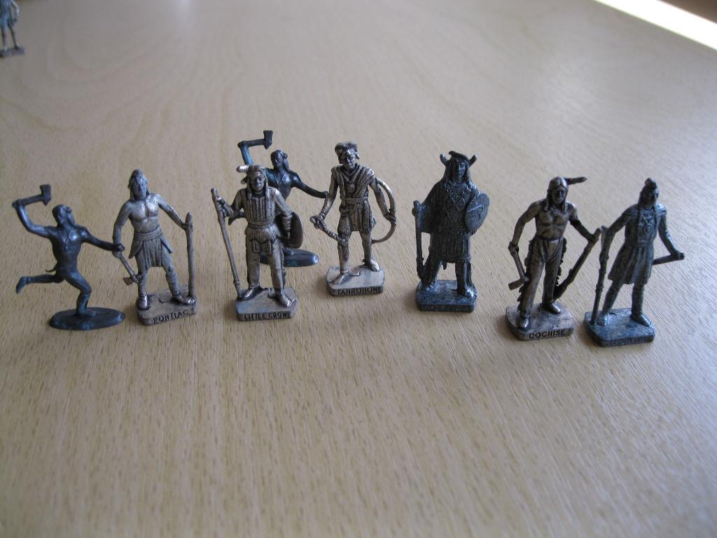Metalen Indianen figuurtje, Verzamelen, Verrassingseieren, Ophalen of Verzenden, Gebruikt, Overige typen