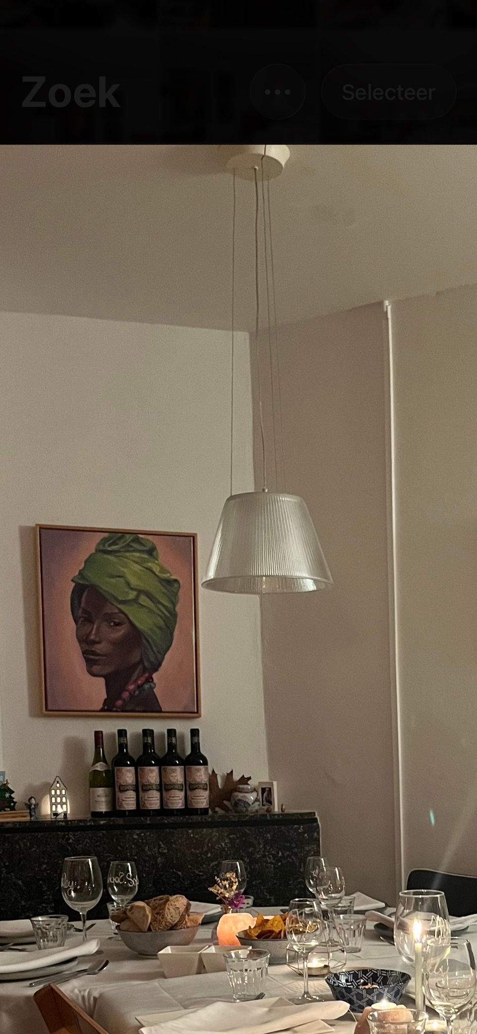 Hanglamp Flos Romeo Moon Philippe Starck, Ophalen, Gebruikt, Kunststof, E27 (groot)