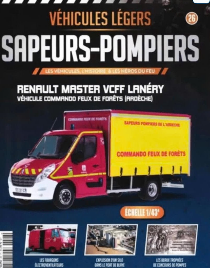 Renault Master VCFF Lanery brandweer schaal 1/43 # 26, Verzenden, Nieuw, Bus of Vrachtwagen, Overige merken