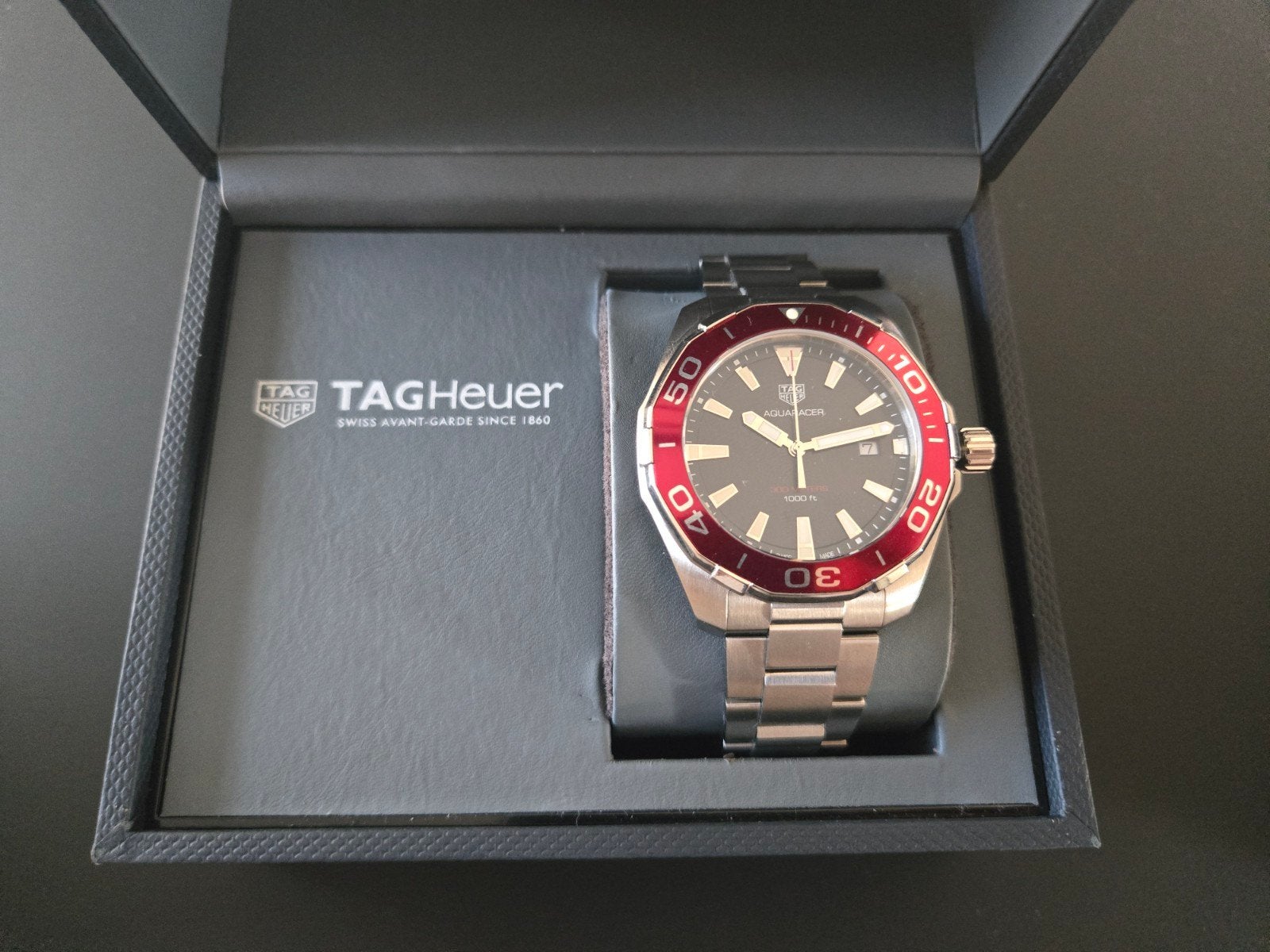 Tag Heuer Aquaracer ongedragen, Staal, Staal, Polshorloge, Nieuw