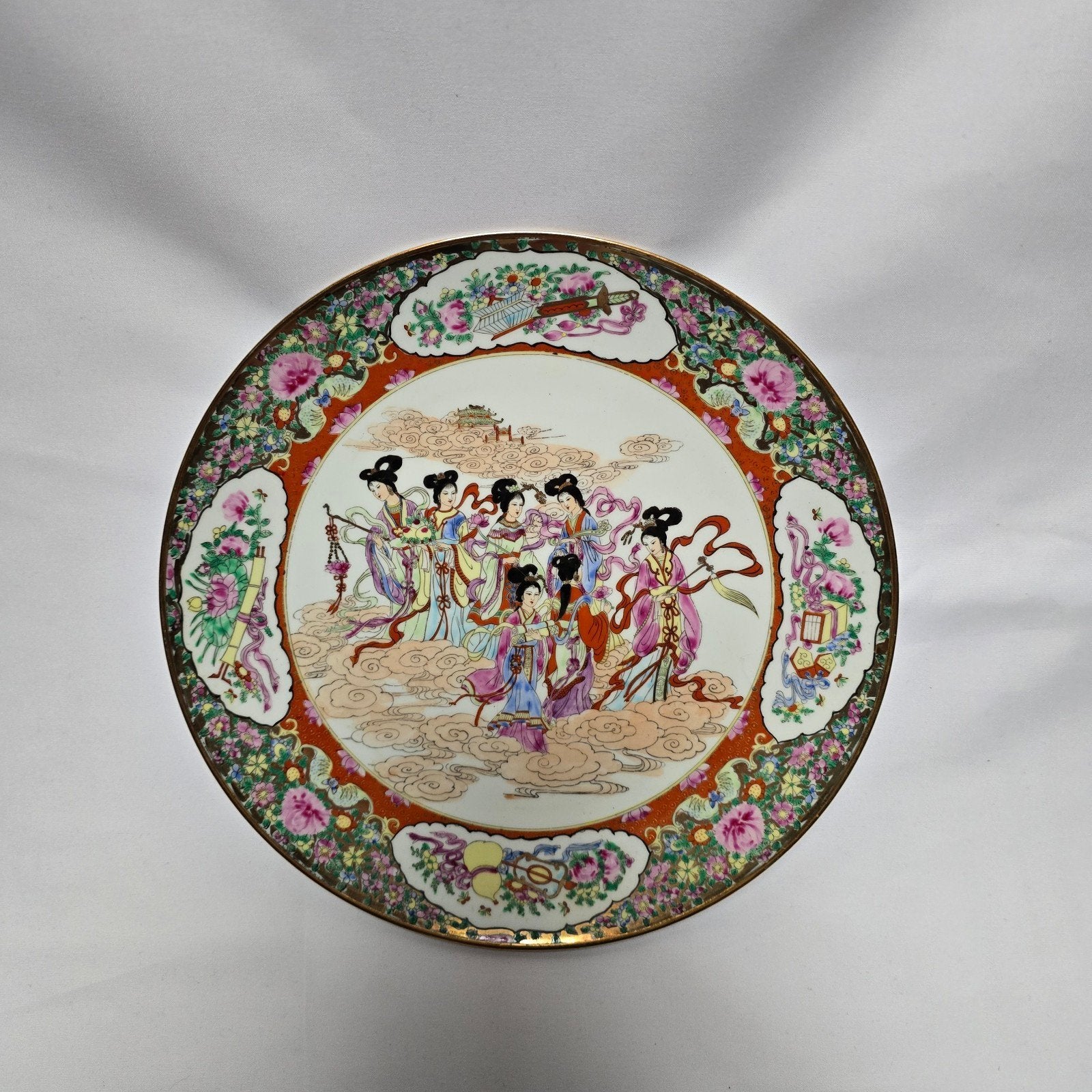 Prachtige Chinese Familie Rose bord, Ophalen of Verzenden