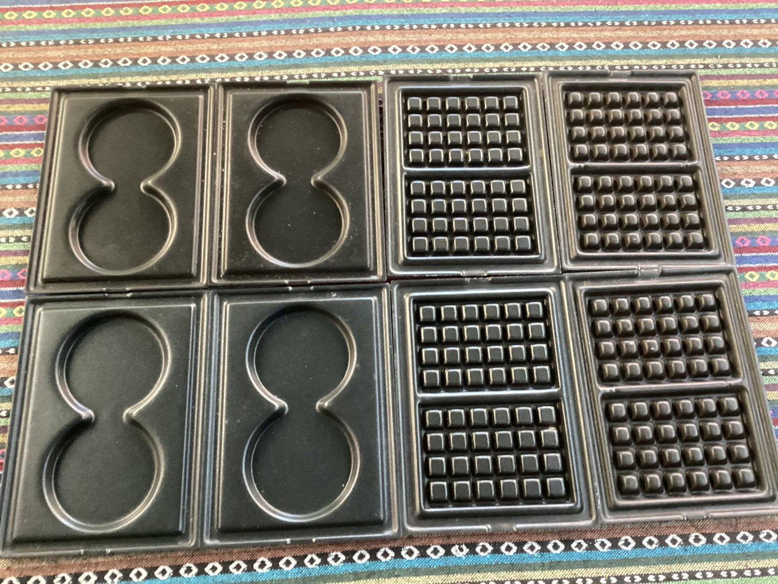 Tefal platen voor wafels en hamburgers, Witgoed en Apparatuur, Wafelijzers, Ophalen of Verzenden, Zo goed als nieuw