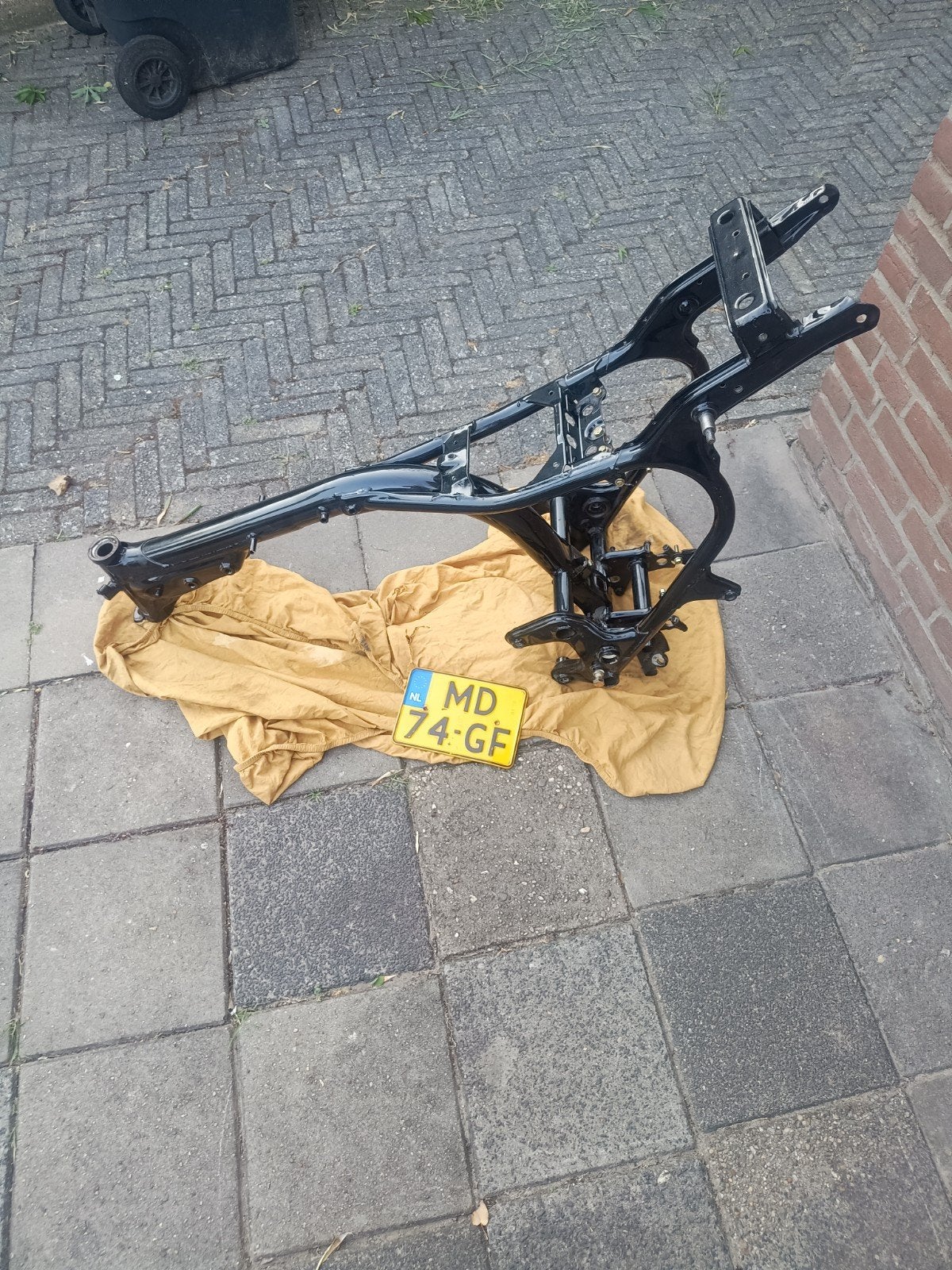 Cx 500 frame met kenteken., Ophalen, Gebruikt