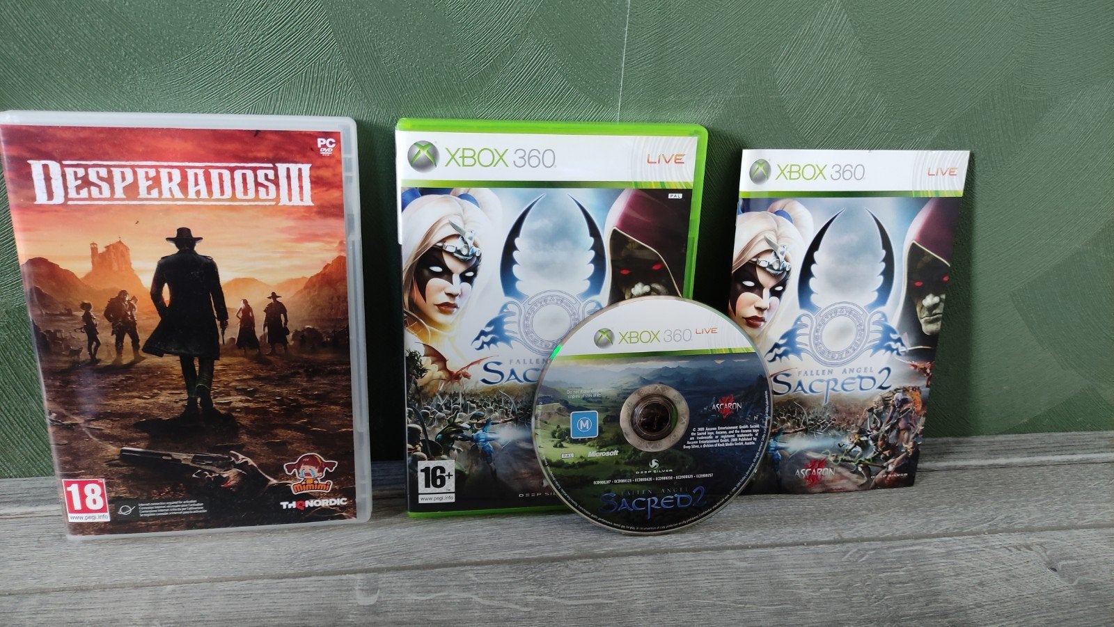 Fallen angel sacred 2 xbox 360 en gratis desperados 3 pc gam, Avontuur en Actie, 1 speler, Ophalen of Verzenden, Zo goed als nieuw