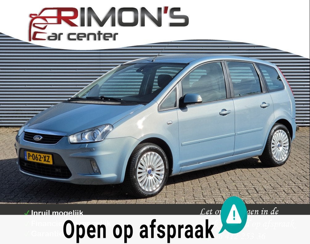 Ford C-Max 2.0-16V Automaat Camera Navi Carplay Airco, Gebruikt, Bedrijf, Euro 4, Parkeersensor