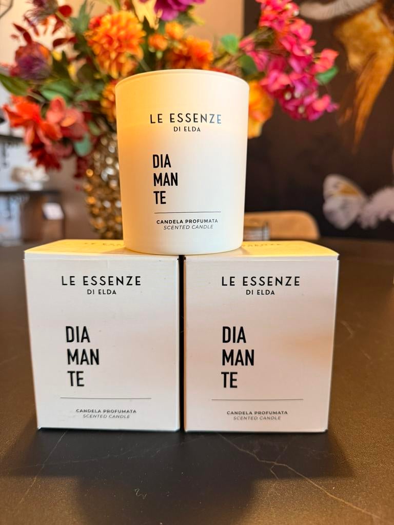 Diamante geurkaarsen van Le Essenze di Elda, Ophalen of Verzenden, Nieuw
