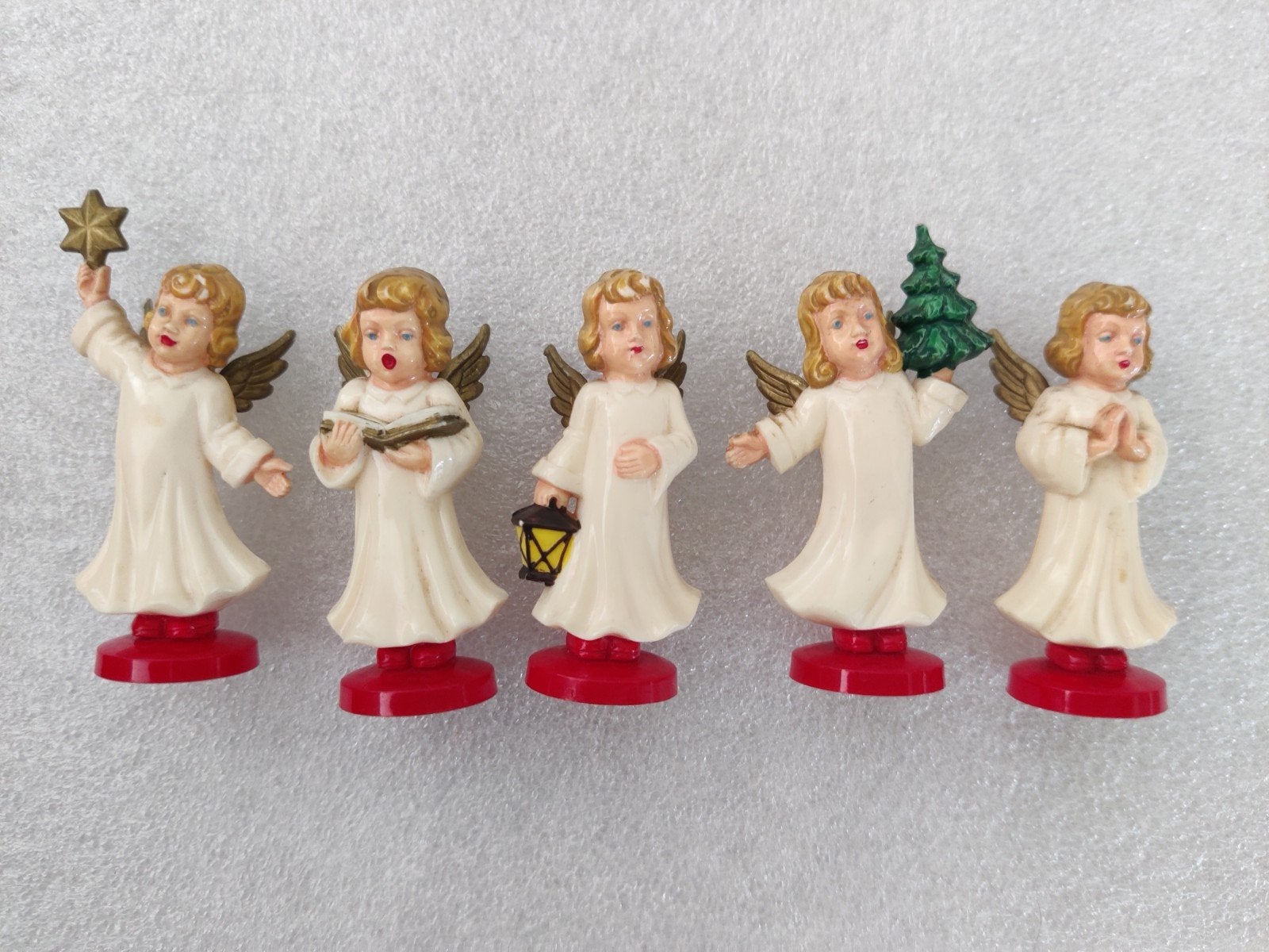 5 bakeliet engeltjes jaren 50, Diversen, Ophalen of Verzenden