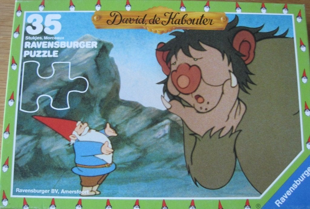 puzzel van David de Kabouter - 35 stukjes, Ophalen of Verzenden, 10 tot 50 stukjes, Zo goed als nieuw, 6 jaar of ouder