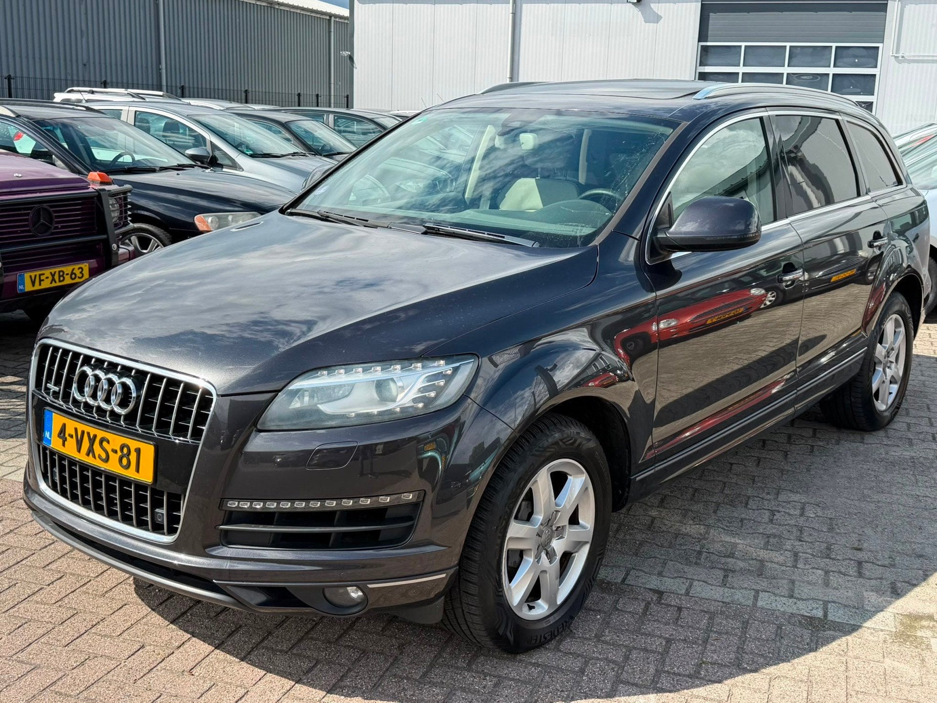 Audi Q7 3.0 TFSI Quattro Pro Line + 2012 Grijs Kenteken Benz, Overige merken, Gebruikt, 2995 cc, Bedrijf