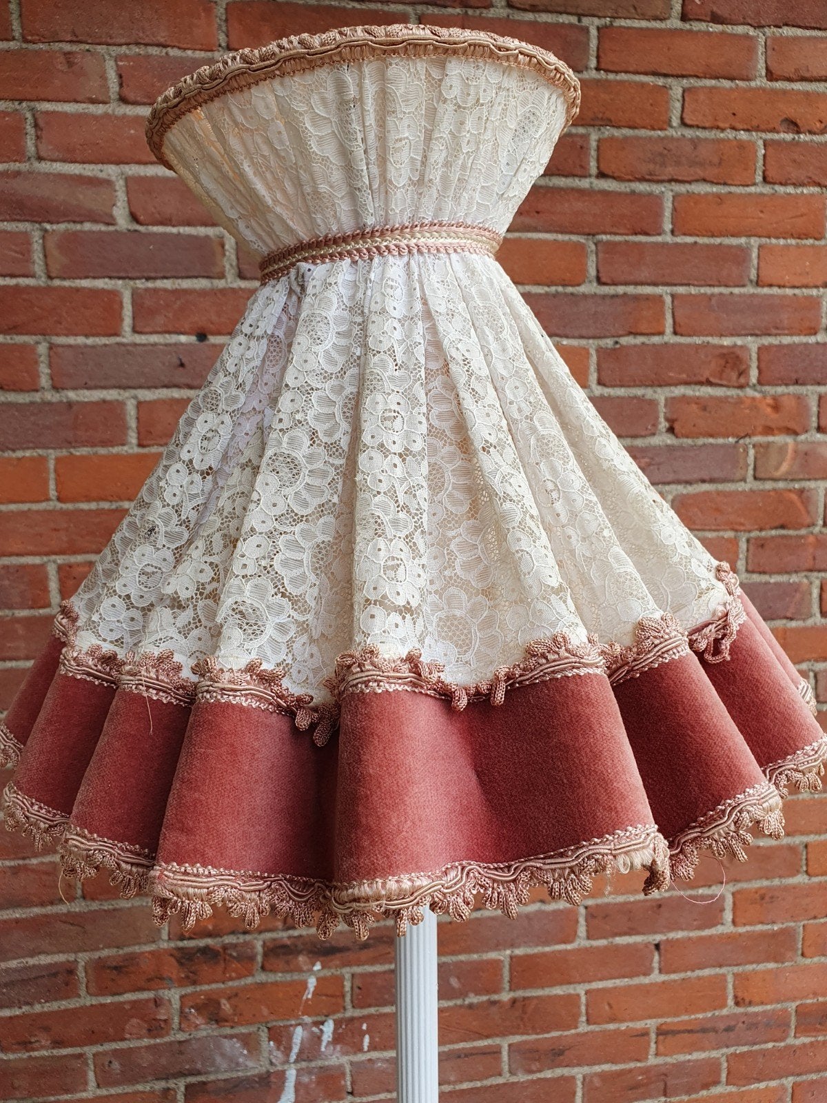 vintage staande lamp, Huis en Inrichting, Ophalen, Gebruikt, E27 (groot), Metaal