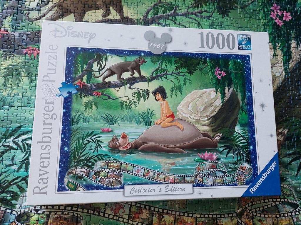 Puzzel Jungle book, Ophalen of Verzenden, 500 t/m 1500 stukjes, Zo goed als nieuw, Legpuzzel