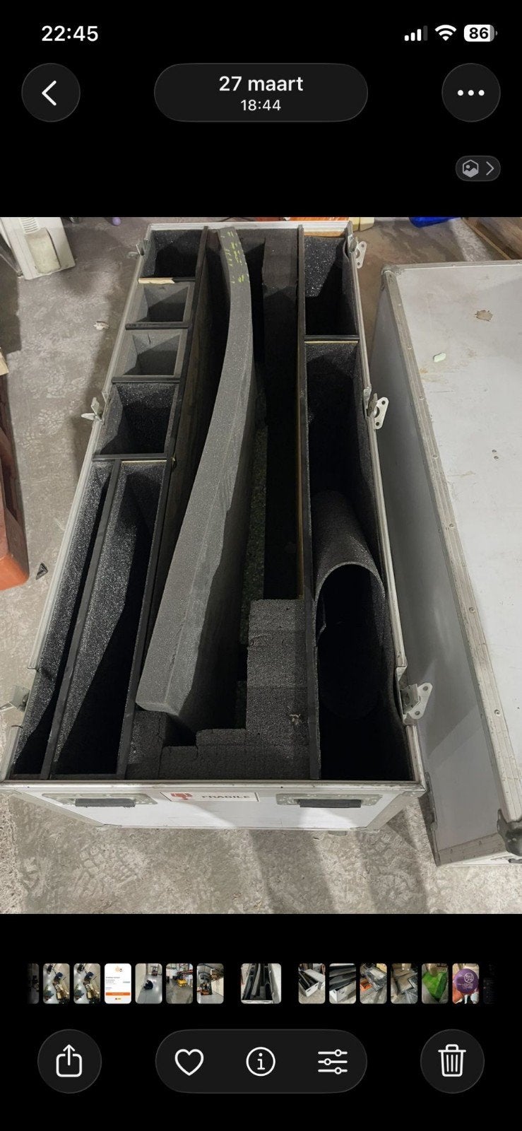 Robuuste Flightcase voor Muziekinstrumenten/Apparatuur, Muziek en Instrumenten, Ophalen of Verzenden, Gebruikt, Overige instrumenten