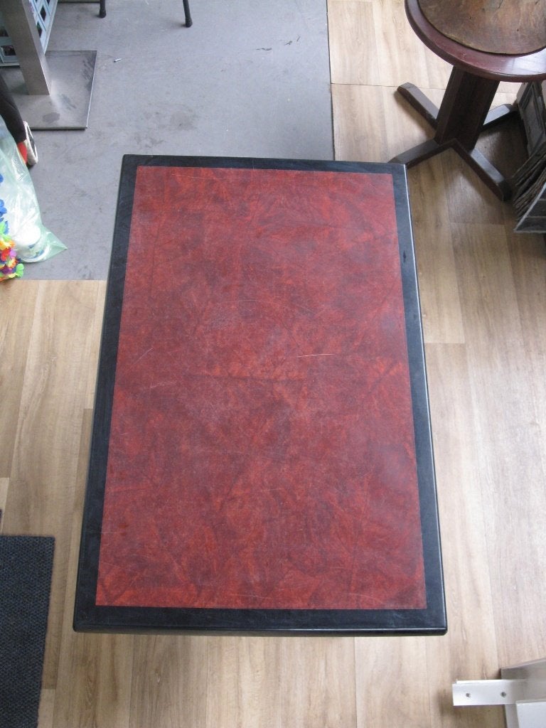 bistrotafel, Tuin en Terras, Ophalen, Gebruikt, Rechthoekig, Metaal