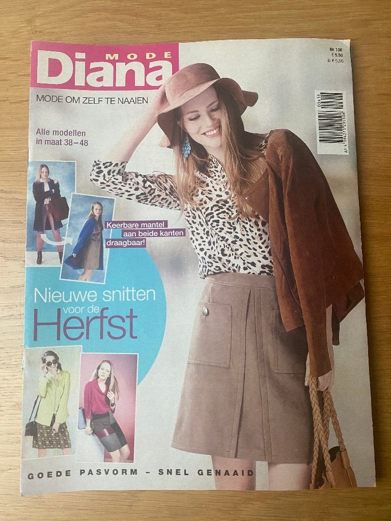 Mooie patronen van Diana Mode x 4 stuks, Hobby en Vrije tijd, Kledingpatronen, Overige merken, Overige typen, Vrouw, Ophalen of Verzenden
