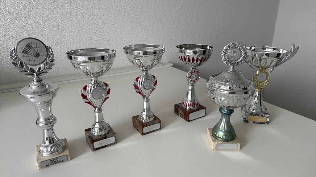 Wedstrijdbekers badminton, Ophalen of Verzenden, Gebruikt, Racket(s)