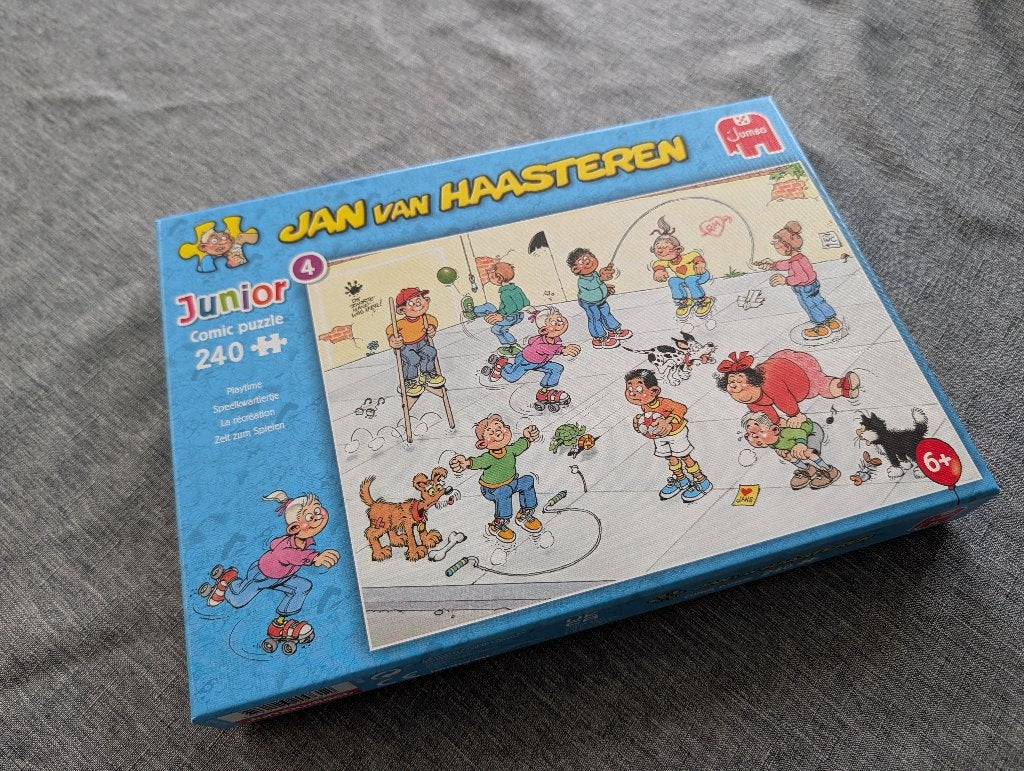 Jan van Haasteren - Junior 4 - Speelkwartiertje - 240 stuks, Ophalen of Verzenden, Minder dan 500 stukjes, Zo goed als nieuw, Legpuzzel