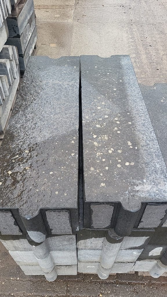 11 stuks Gebruikte hardsteen banden 100x30x20cm, Tuin en Terras, Bielzen en Borders, Ophalen, Gebruikt, 25 tot 50 cm, Biels