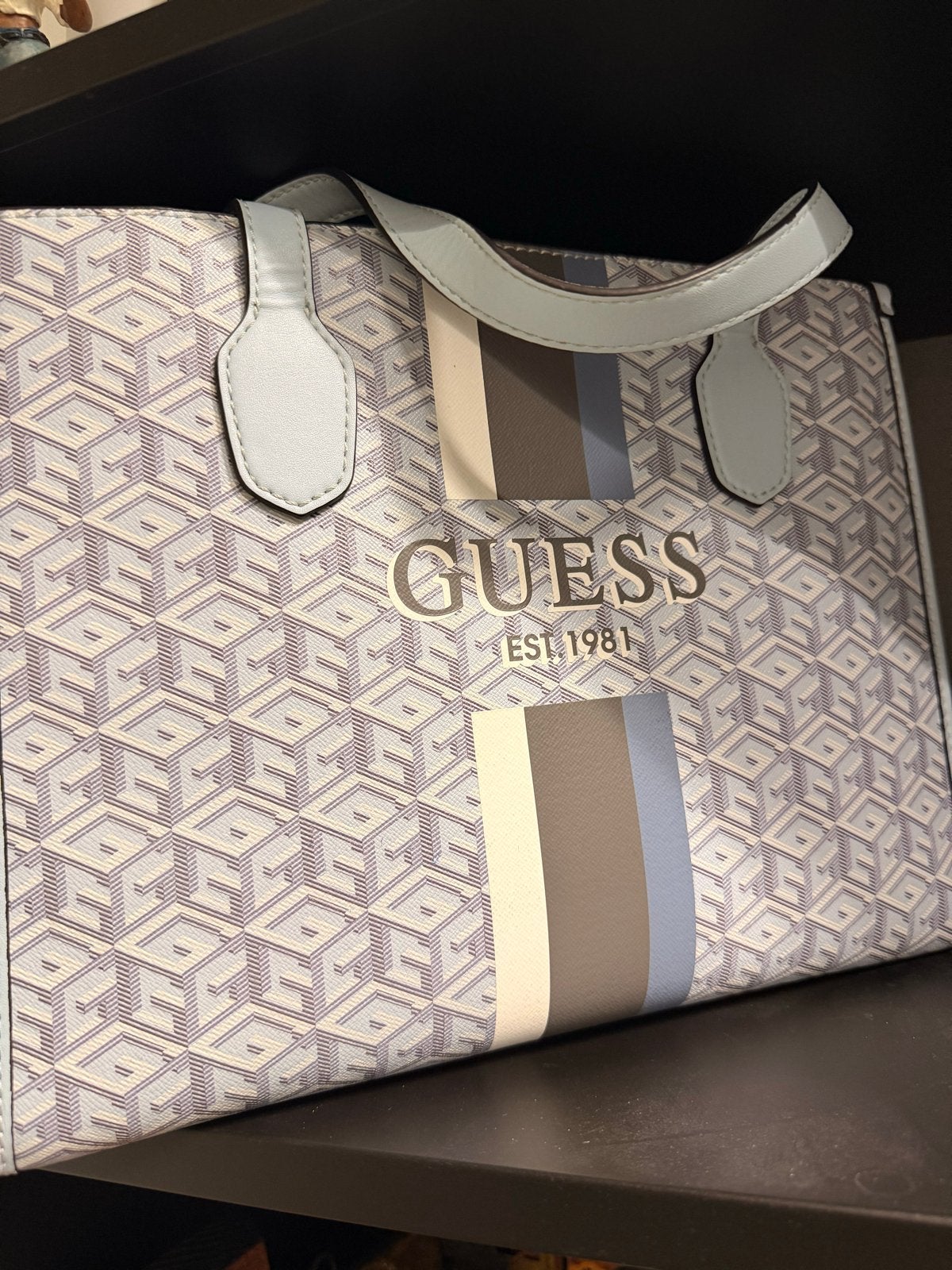 Guess damestas - Zo goed als nieuw, Ophalen of Verzenden, Zo goed als nieuw, Blauw, Handtas