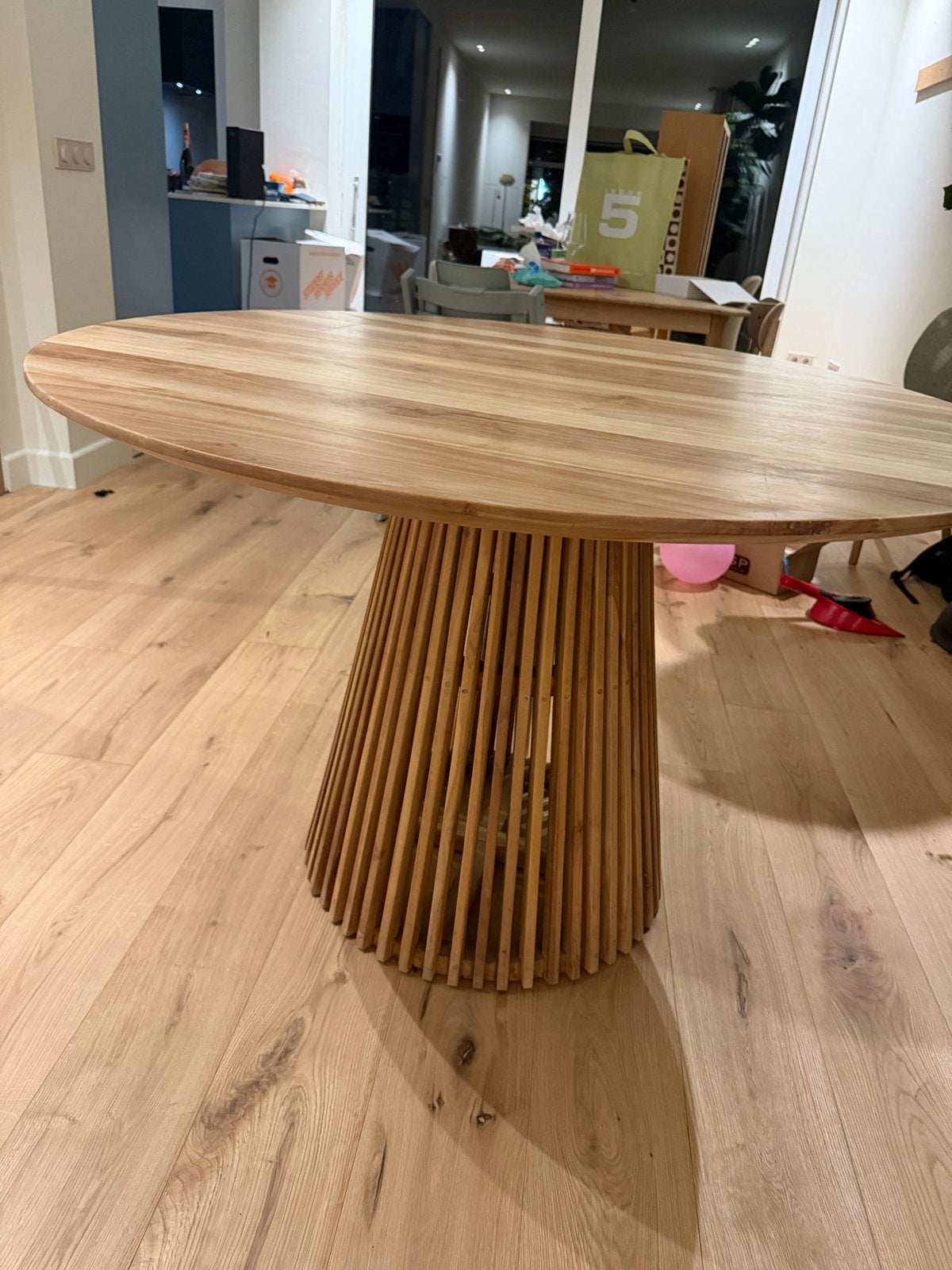 Ronde eettafel Kave Home Jeanette – 120 cm, Huis en Inrichting, Ophalen, Gebruikt, 100 tot 150 cm, Rond