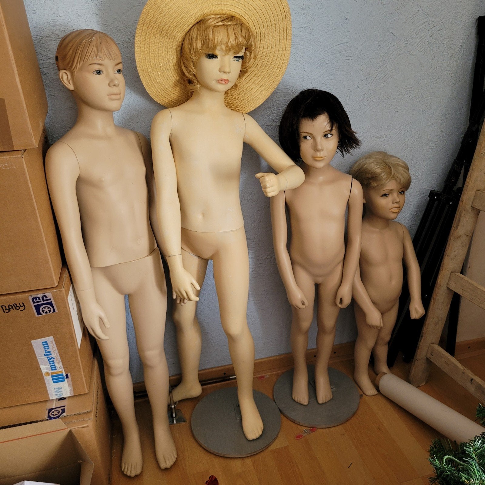 Vintage Paspop kinderen, Ophalen