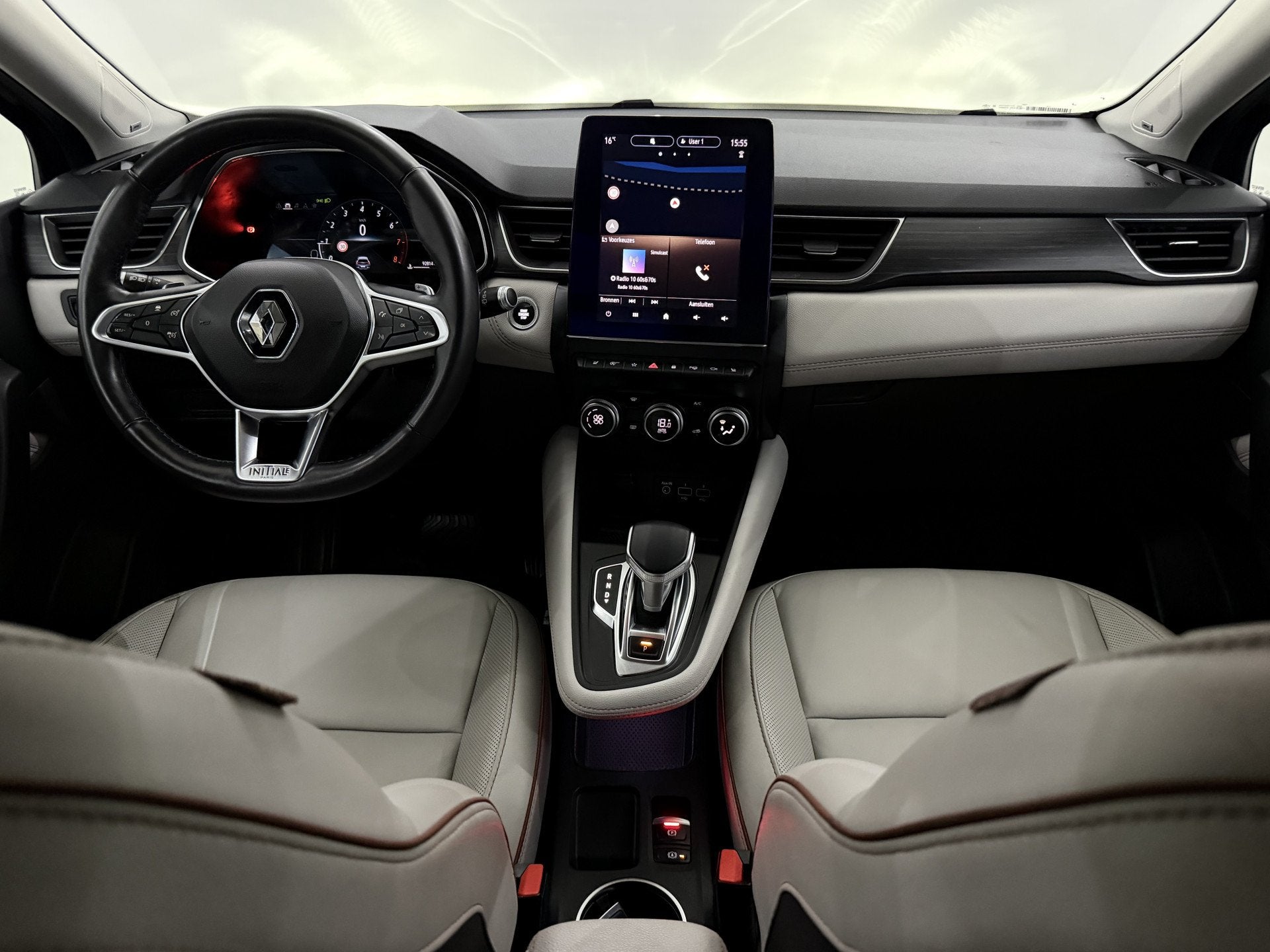 Renault Captur 1.3 TCe 155 Initiale Paris 360 Camera, Half l, Auto's, Gebruikt, Euro 6, 4 cilinders, Leder en Stof