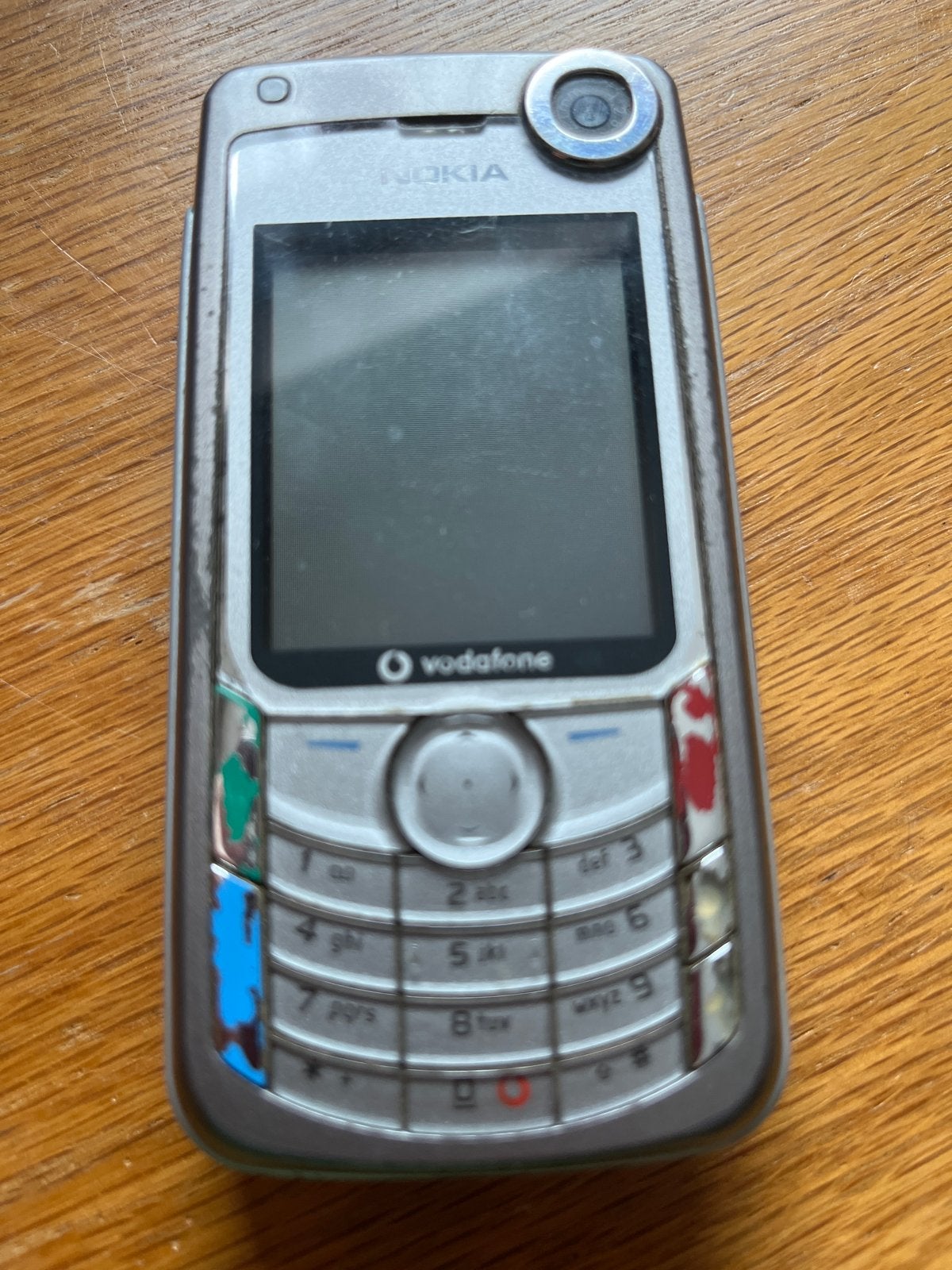 Nokia 6630 - Vintage Vodafone Smartphone, Gebruikt, Schuifmodel, Fysiek toetsenbord, Ophalen of Verzenden