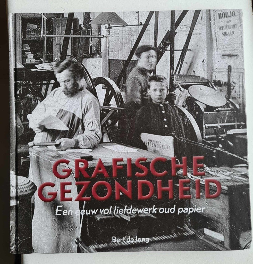 Grafische Gezondheid Een eeuw vol liefdewerk oud papier, Boeken, Techniek, Zo goed als nieuw, Overige onderwerpen, Ophalen of Verzenden