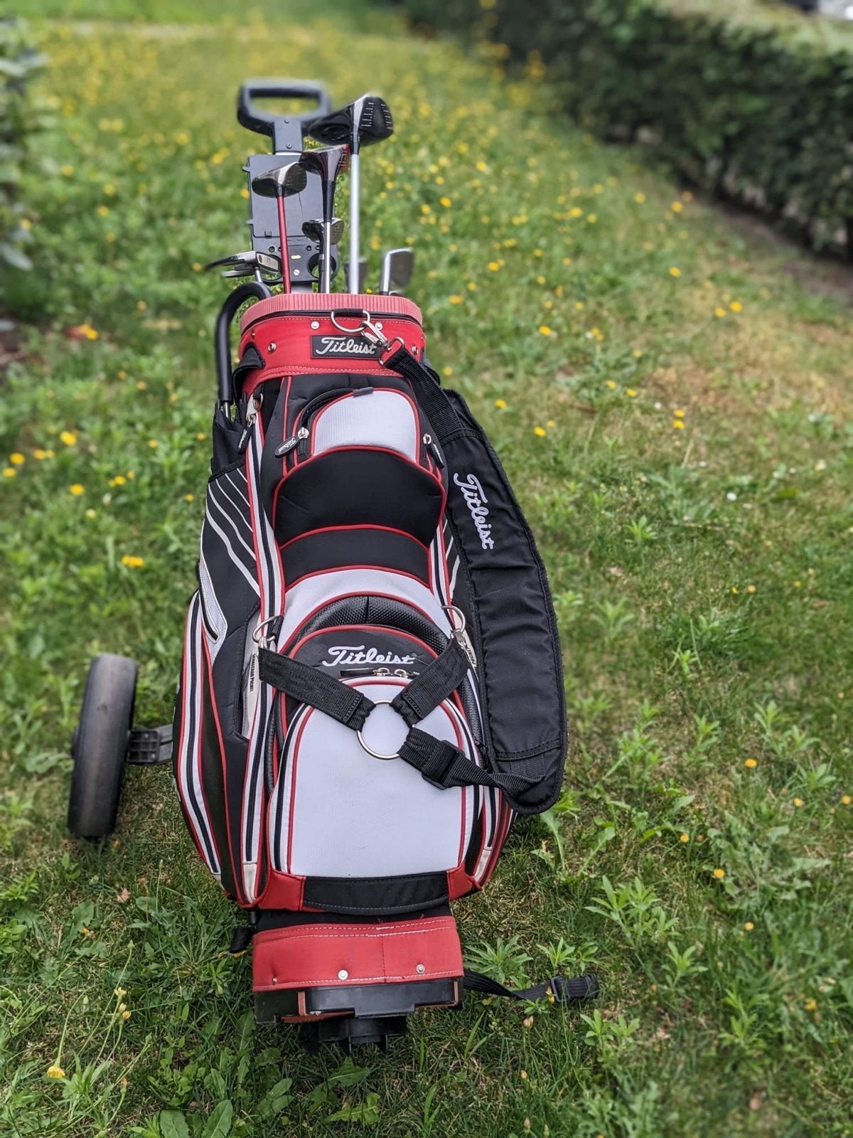 Complete golfset van Fitleist met tas en golfkar, Sport en Fitness, Golf, Gebruikt, Set, Overige merken, Ophalen