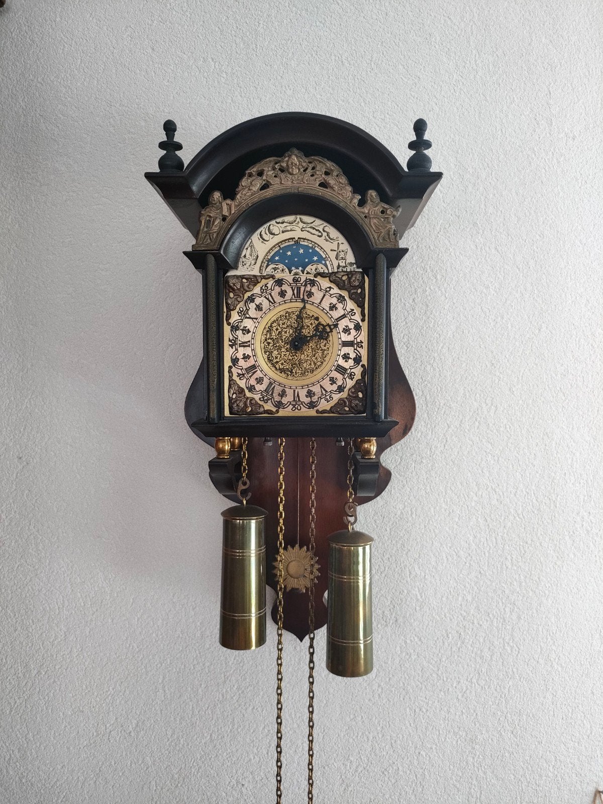 Gaaf klokje met gewichten, Antiek en Kunst, Antiek | Klokken, Ophalen of Verzenden