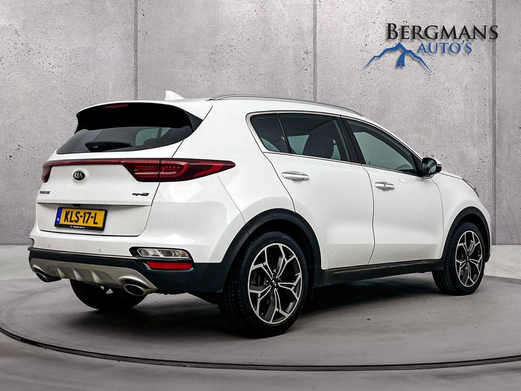 Kia Sportage - 1.6 T-GDI GT-Line // LEDER // STUUR + STOEL V, Auto's, Kia, Gebruikt, 4 cilinders, Wit, Leder